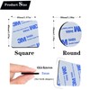 Double Sided Foam Tape,Heavy Duty Mounting Tape,56Pcs 3mm Thickness Self-Adhesive