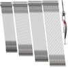 DONQL 80pcs Stainless Steel Wire Traces Pike Fishing, 4 Size