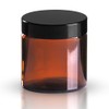 5 x Glastiegel Braunglas 120ml / Salbentiegel/Cremetiegel inkl. Schraubverschluss Bakelit schwarz 58mm/R3