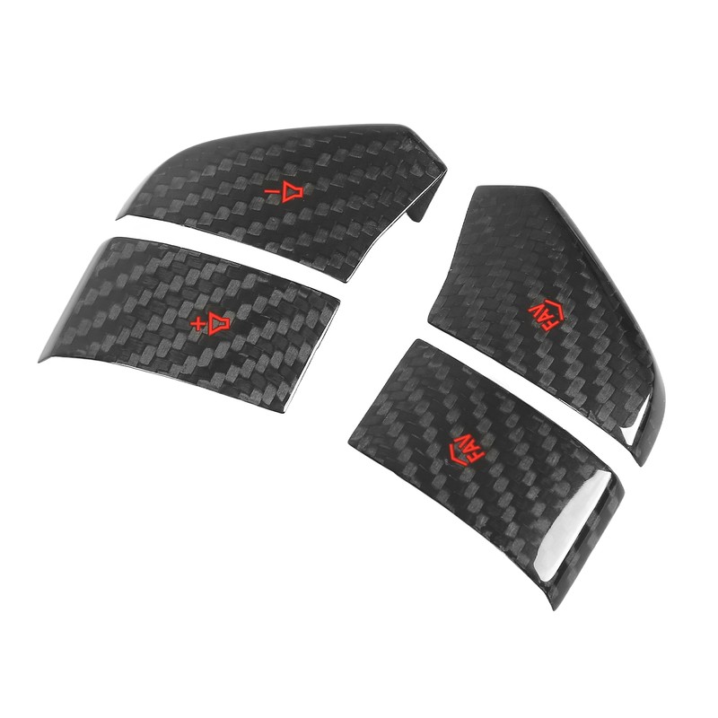 Steering Wheel Switch Button Trim Carbon Fiber Replacement for Corvette