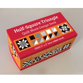 Half-Square Triangle Quilt Block Pattern Deck - Classic Quilting Card Game for All Ages