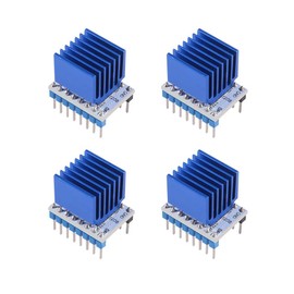 4PCS 3D Printer Stepper Motor Driver TMC2208 V1.2 Stepstick Stepper Driver Module Carrier with Heat Sink Screwdriver for 3D Printer Controller Boards Ramps 1.4 MKS Gen Mega i3 Ender-3 Pro