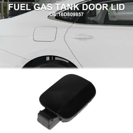 TUCKBOLD Fuel Tank Door Cap for Volkswagen Jetta 2012-2018 Fuel Filler Flap Cover Bolt Type No.16D809857 Black ABS