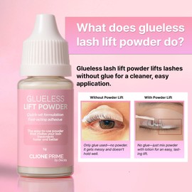 Korean Lash Lift Powder – No Glue Needed Vegan & Cruelty Free, Fast & Easy Lash Lifting System for Professionals, Salon-Quality Curl, Lifts & Defines Natural Lashes