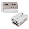 Pneumatic Cylinder SMC Type Dual Shaft Rod Double Acting Precise