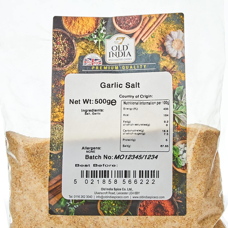 Old India Garlic Salt 500 g