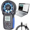 HVAC CFM Anemometer, AIOMEST Handheld Air Flow Meter Measuring Wind