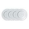 Mikasa Antique White Tea Saucers, Set of 4 - White
