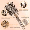JIUANODD Large Round Brush for Blow Out, 2.7 Inch Gold