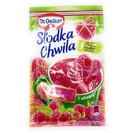 Dr Oetker Slodka Chwila Kisiel Raspberry 5-pack 5x31.5g/5x1.1oz Eastern European Jelly Dessert