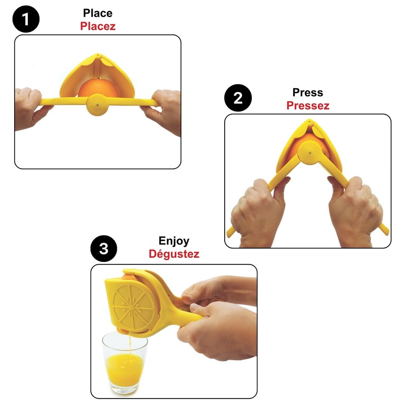 Starfrit Flat Juicer - Maximized Citrus Extraction with 2-Hand Pressure