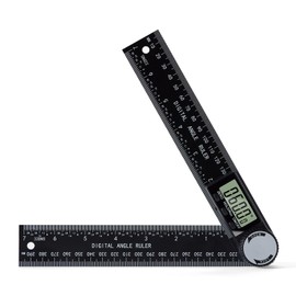 Kirphealy Digital Angle Finder Protractor, 7inch 200mm Angle Gauge Professional Measuring Tool, Third Generation Adjustable Angle Ruler, Quick Display for Carpentry Construction and Home Improvement