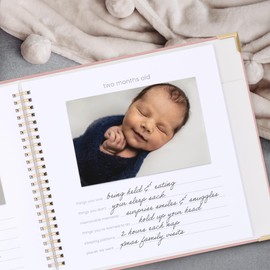 Keepsake Baby Memory Book for Boys and Girls – Timeless First 5 Year Baby Book With Photoslots – Cute Journal Scrapbook or Photo Album - Record a Milestone for Every Event from Birth to Age 5