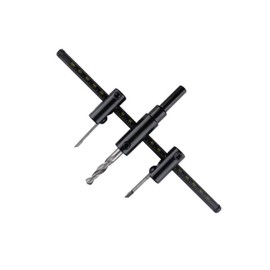 CREAP 1pc Adjustable Metal Wood Circular Hole Saw Drill Bit Wood Drywall Saw Round Cutting Blade DIY Metal Drill Bit Tools 30mm-120mm(Black 300mm)