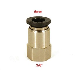 POWERTOOL Air Tube Fitting 6MM to G3/8" Pneumatic Quick Fitting Push in Pneumatic Connector for Air Pneumatic Tools (10PCS)