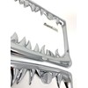 Shark Tooth License Plate Frame with Screws Caps, Set of