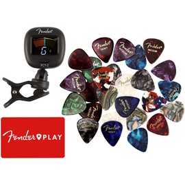 Fender FCT-2 Clip-On Tuner w/ Picks