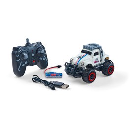 Carson 500404317 1:32 VW Beetle Rally 2.4GHz RTR White - Remote Controlled Car, Vehicle, Driving Time 60 Min, RC Car for Children, Toy for Children