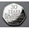 The Commemorative Coin Company 30th Birthday .999 Silver Commemorative in
