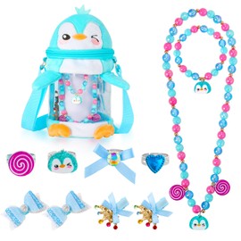 PinkSheep Toddler Purse for Little Girls: 11Pcs Little Girl Toys with Dress up Jewelry - Cute Kids Jewelry & Kids Purse for Girls - Purse for Toddlers Age 2-6