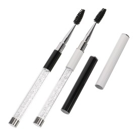 Healeved 2pcs Eyelash Brush Applicator Spiral Lash Brushes for Makeup for Mascara Application and Eyelash Grooming Travel-friendly Design