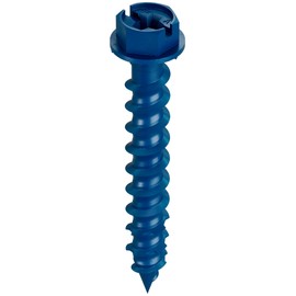 Simpson Strong-Tie TNT25134HC75 Titen Turbo — 1/4 in. x 1-3/4 in. Hex-Head Concrete and Masonry Screw, Blue (75-Qty)