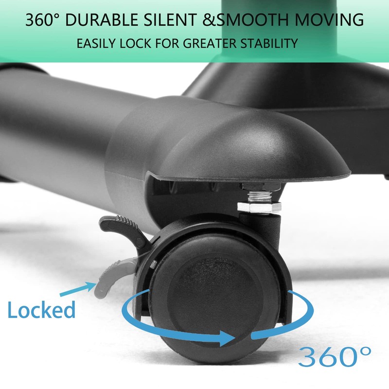 ETHU Overbed Table with Wheels, Rolling Tray Table, Hospital Bed