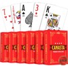 Naipes de Canasta de mano y pie, 6 barajas, índice