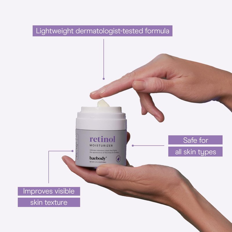 Baebody - Crema Hidratante con Retinol para Rostro y Ojos