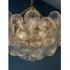 Clear Ribbed Blown Glass Shade Replacement for Light Fixtures, 4"