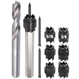 Yakamoz Spot Weld Cutter Kit - 10Pcs Double Sided Spot Weld Cutter Drill Bit Kit 5/16" & 3/8" Sheet Metal Hole Cutter Spot Weld Removal Tool