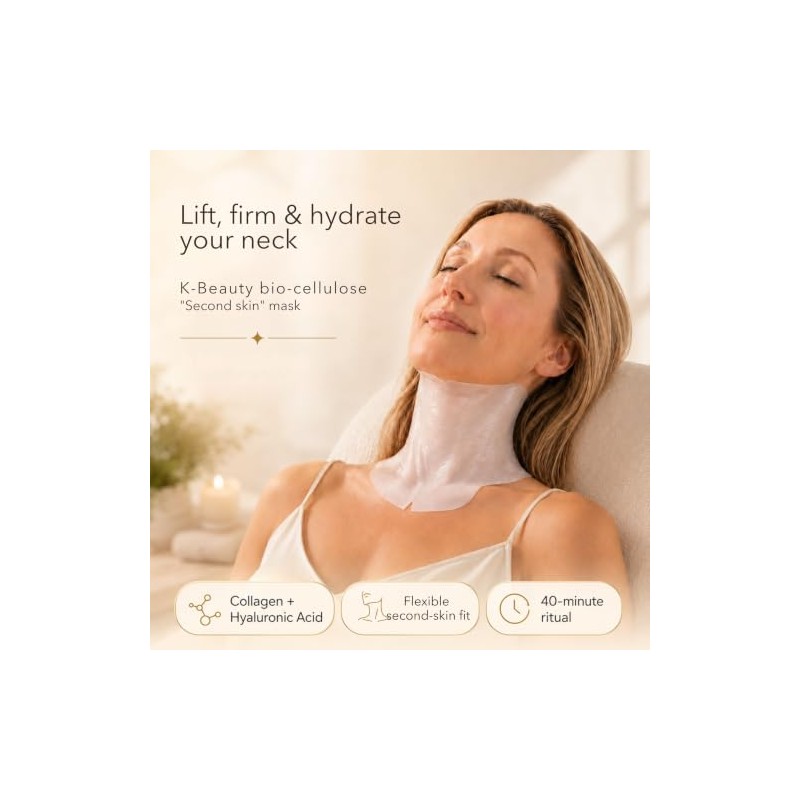 Neck Lifting Hydrating Firming Intense Treatment Bio - Cellulose Mask