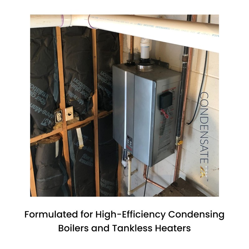 American Valve CondensateRx Condensate Neutralizer Formulated for High-Efficiency Condensing Boilers