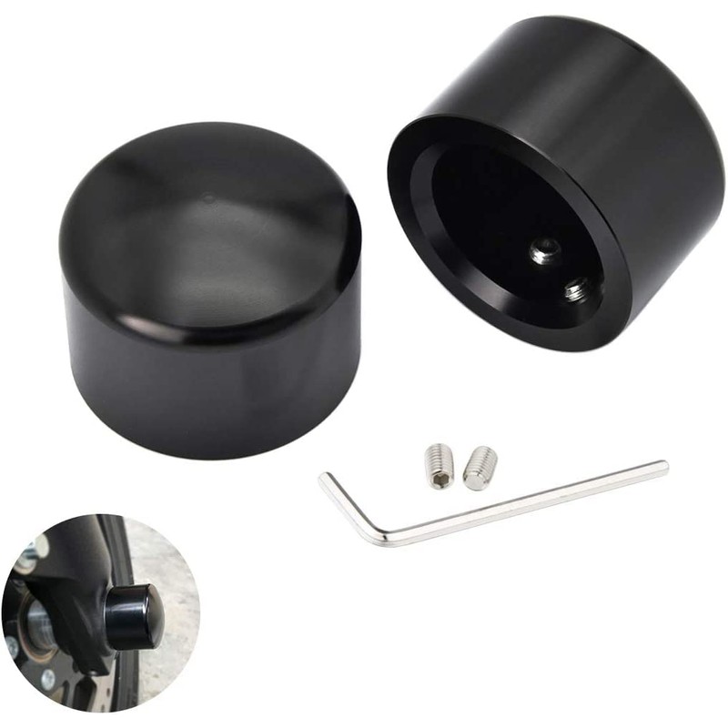 Front Axle Caps, PSLER Motorcycle Front Axle Nut Covers for