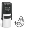 stampexpression - Bird Wearing Winter hat Christmas Self Inking Rubber