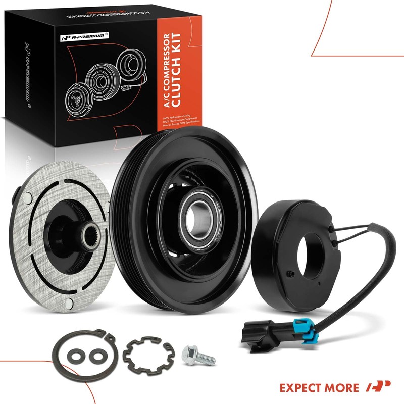 A-Premium Air Conditioner AC Compressor Clutch Kit Compatible with Freightliner