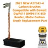 A27343-4 Carbon Brushes Compatible with Dewalt DWP611 DWP611K 450 Router,
