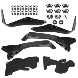 KUAFU Overfenders Compatible with 2007-2023 Can-Am Renegade 1000 1000R 850 800R 800 570 500 Polyethylene Fender Flares Extensions Over Fender Mudguard Kit 4Pcs Front & Rear Black
