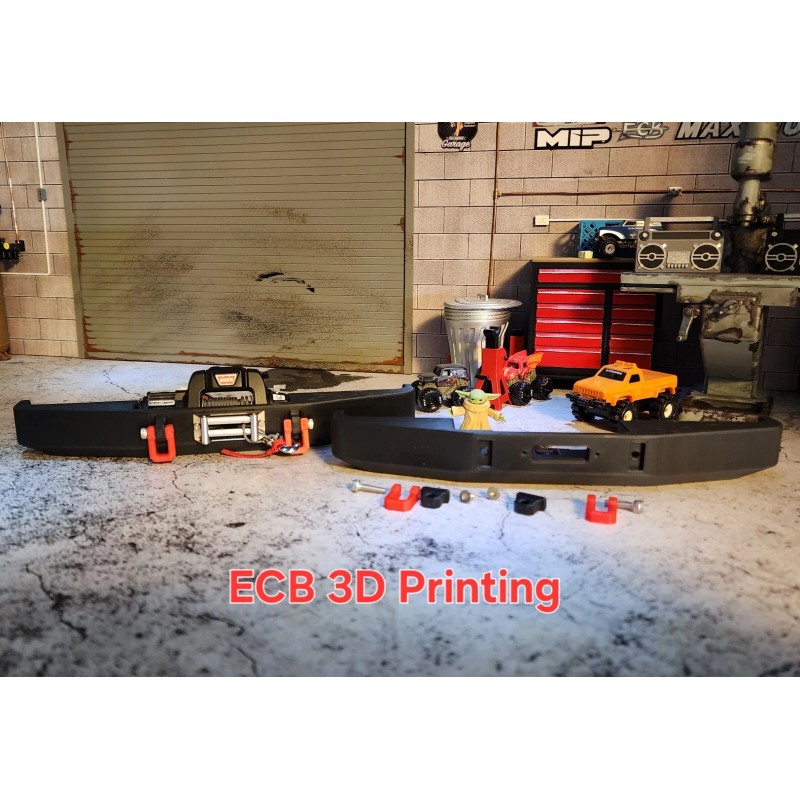 ECB 3D Printing Front Winch Bumper for RC4WD K10 &