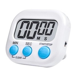 SNZ Digitale Timer Stoppuhr Küchentimer Kurzzeitwecker - Timer Küche Küchentimer Digital Stoppuhr, für Schule, Büro, Sport, Hautpflege Freizeit (Weiß)