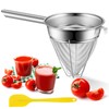 SiliFine Stainless Steel Reinforced Bouillon Sieve Strainer Cone Fine Mesh