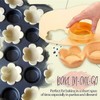 Crovakeu 1 Set Reusable Tart Tamper Kit with Flower Plunger