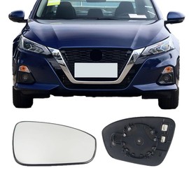 Passenger Side Mirror Replacement Glass for Nissan Altima 2019-2022,Automotive Exterior Heated Right Side View Mirror Glass for 2019 2020 2021 2022 Nissan Altima