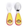 Skip Hop Toddler Utensils, Fork and Spoon Set, Monkey