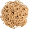 HAIDIBAO Rubber Bands Assorted Sizes Beige Elastic Bands for Office