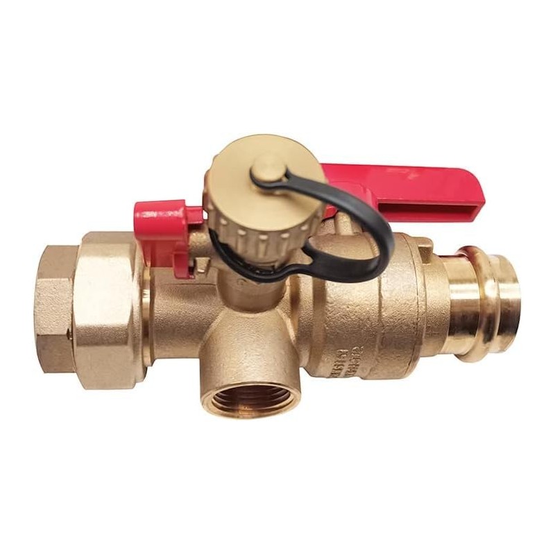 3/4 inch Press Tankless water heater isolation valve kit w