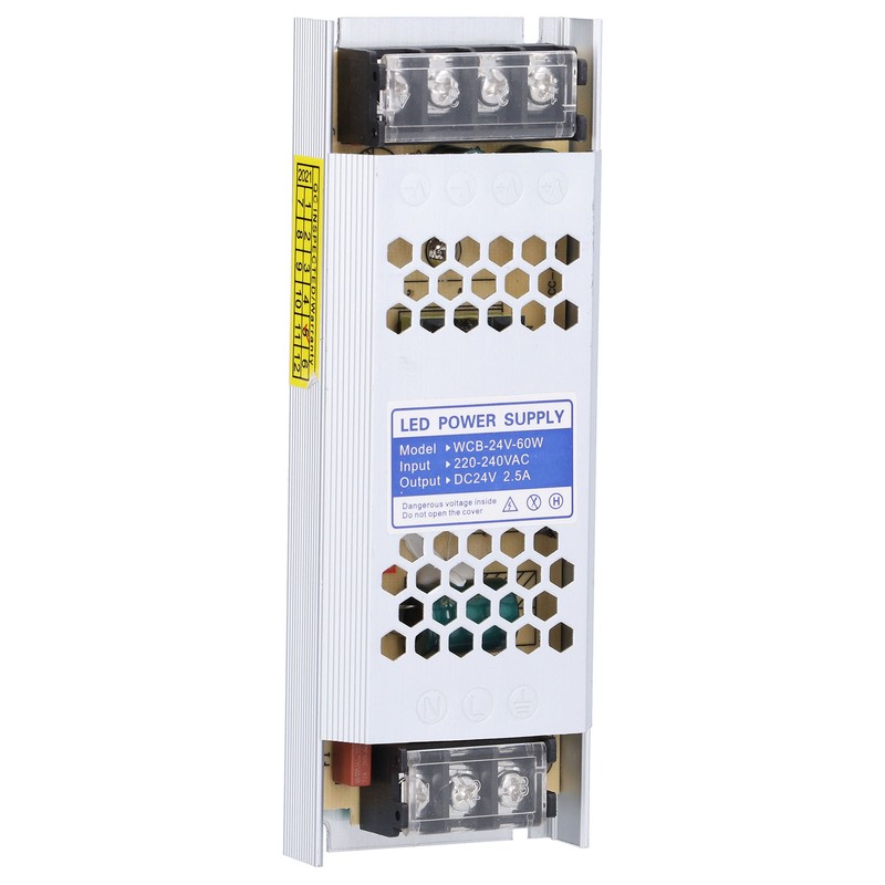 LED Power Supply Switching Driver Adapter UltraThin Long Strip Transformer
