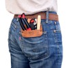 Hide & Drink, Durable Leather Work Pocket Organizer for Tools,