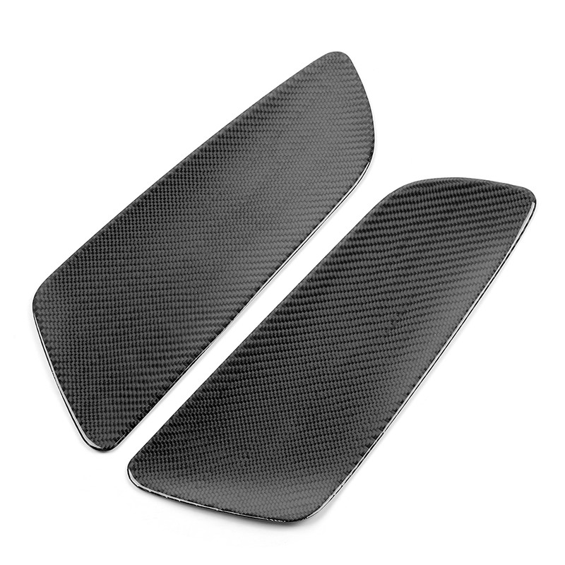 2Pcs Carbon Fiber Rear Car Door Panel Interior Decoration Fit