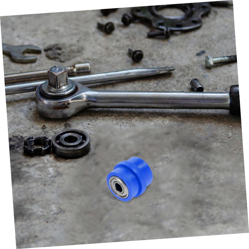 NOLITOY Motorcycle Chain Tensioner Guide Wheel 8mm Steel Construction for